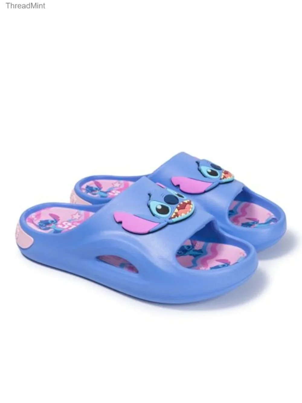 Disney Stitch Girls Slides Youth Water-Resistant Slip-On EVA Summer Sandal
